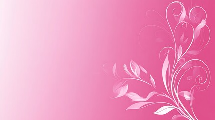 Delicate Pink Floral Design Background Image