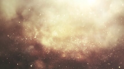 Obraz premium Golden Dust Motes Floating In A Brownish Haze