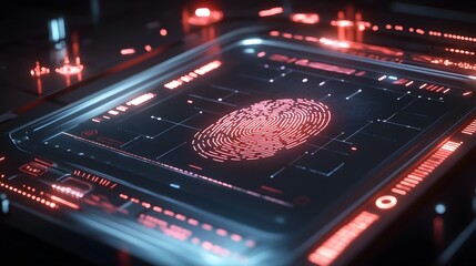 electronic circuit board with finger print scan