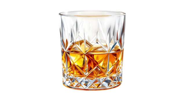 Whiskey in a Cut Glass Tumbler - Powered by Adobe