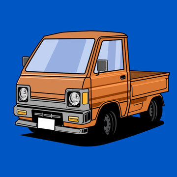 Kei Truck Vector Illustration
