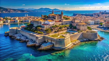 Marseille Fort Saint-Nicolas Aerial Panorama