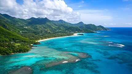 Tropical Island Paradise - Captivating Aerial Landscape Photography