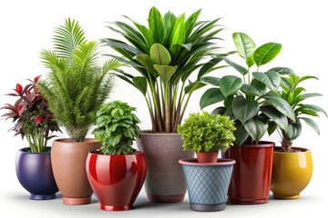 Obraz premium Modern Indoor Plant Pots - Large, Abstract, Photography