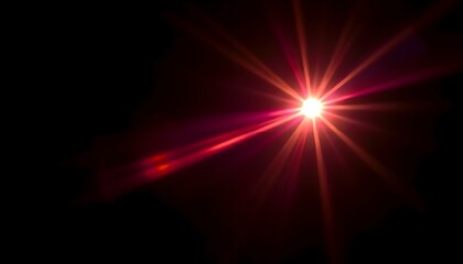 a bright light shines brightly in the dark