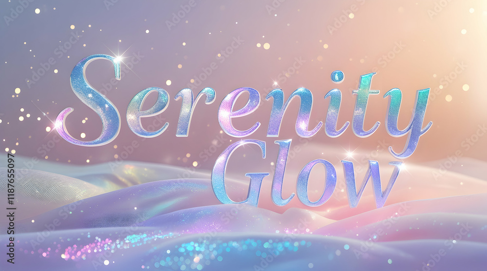 Poster text over flowing pink fabric with glowing bokeh orbs and soft light background; for web or print pr