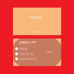 business card modern professional layout design