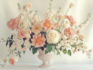 Captivating Watercolor Bouquet Still Life Arrangement