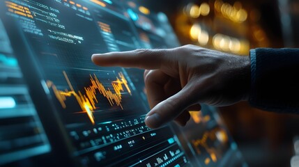 Financial growing chart