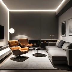 Modern Living Room Interior Design with Comfortable Seating