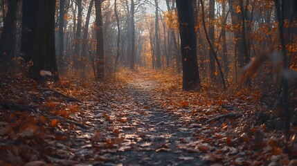 Enchanting Autumn Forest Path