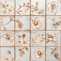 Creative 2D Doodle Floral Illustrations for wallpaper, card, tile