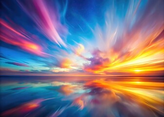 Obraz premium Pastel Painting Background Long Exposure AI Photo, Abstract Art