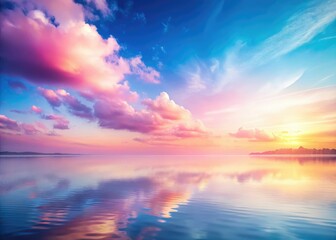 Fototapeta premium Pastel Pink to White Gradient Tranquil Background AI Photo