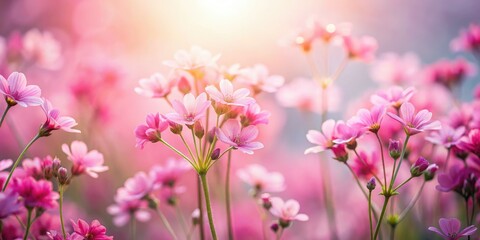 Pink Floral Cinematic Minimalist AI Photography, Artistic Blooms