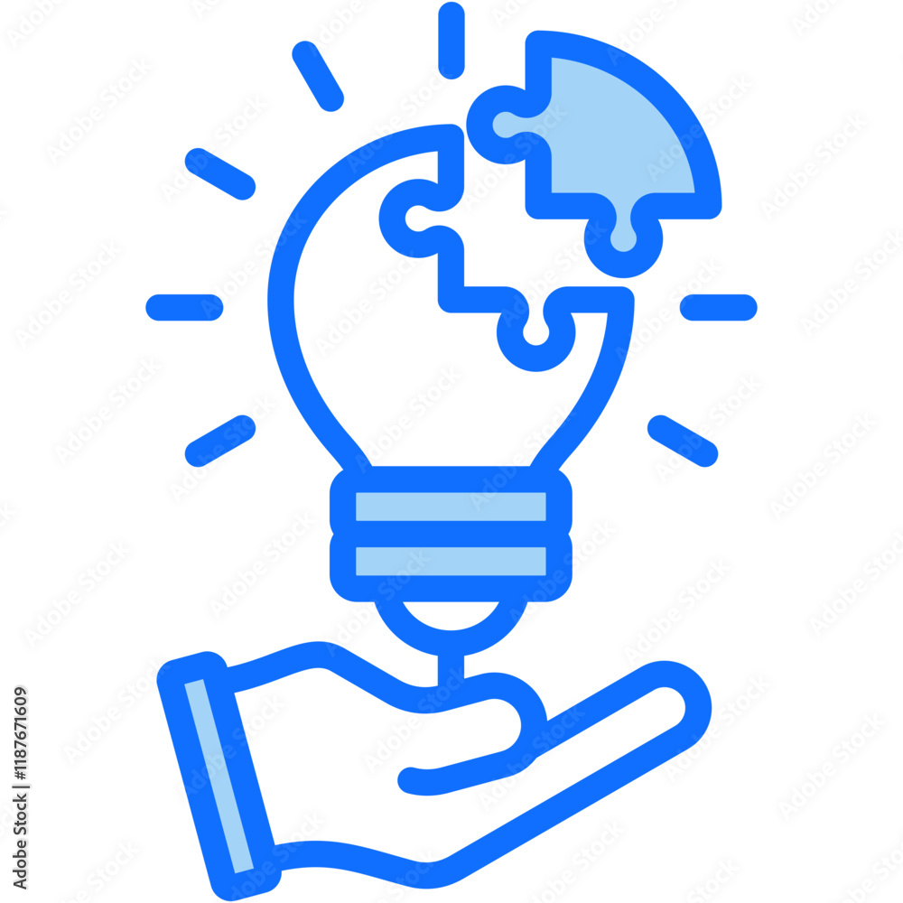 Poster problem solving icon