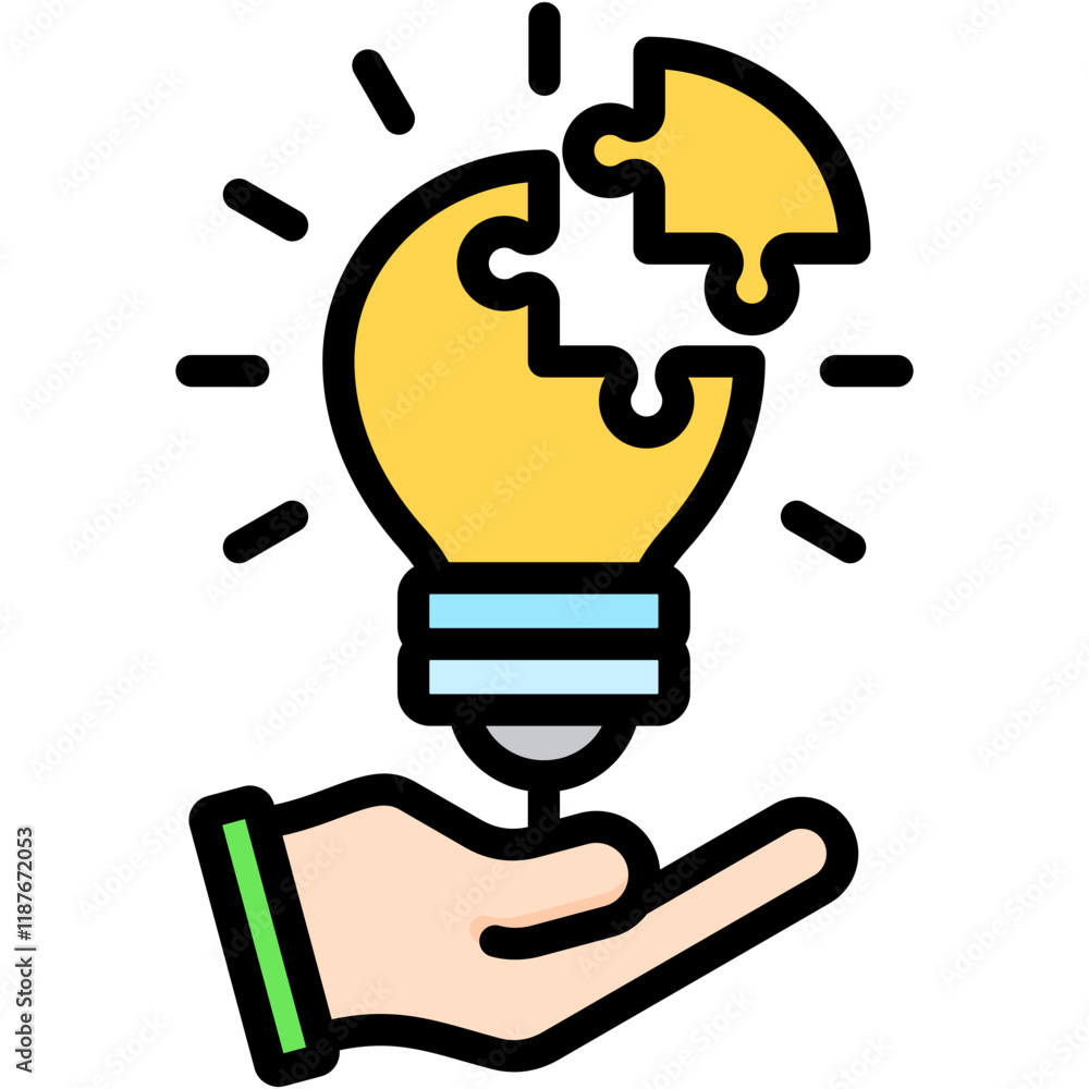 Poster problem solving icon