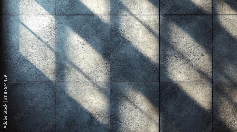 Poster abstract concrete wall texture with light and shadow patterns