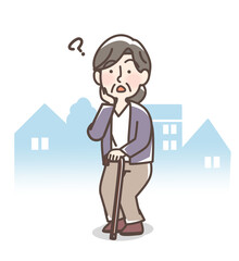 迷子のおばあさん