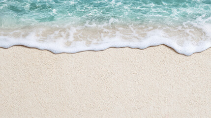 serene beach with soft sand and gentle waves creates calming atmosphere