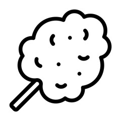 Cotton Candy Icon for Festive Events