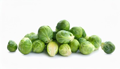 Fresh Brussels sprouts, vibrant green, ready to be cooked.