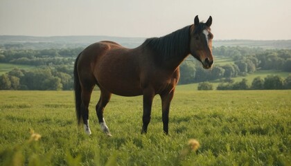 Obraz premium horse in the field