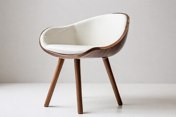 Side Table Chair with whitebackground