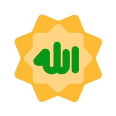 allah flat style