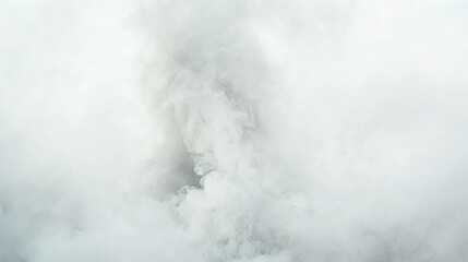 Fototapeta premium Abstract white smoke swirls and clouds, ethereal and misty texture.