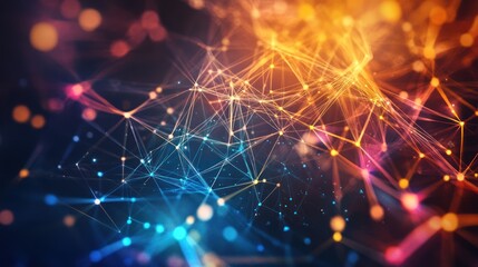 Obraz premium Abstract network connection.