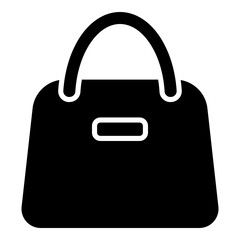 Bag, handbag glyph solid icon