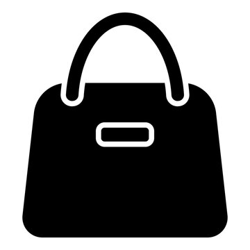 recommend clip art: Bag, handbag glyph solid icon