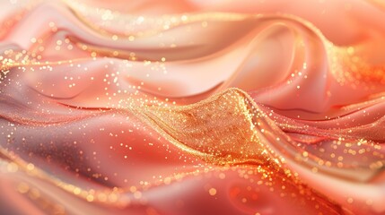 Abstract Peach and Gold Wallpaper Texture