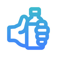 sharing drink bold gradient style