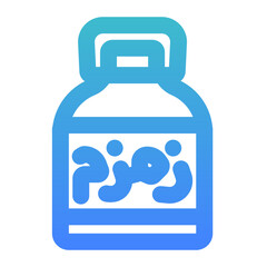 zam zam water bold gradient style