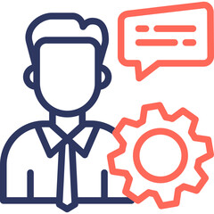 Obraz premium Expertise line color icon