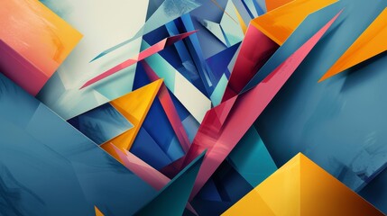 Abstract Geometric Wallpaper Design
