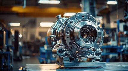 Obraz premium Precision-engineered industrial component showcasing high-quality design