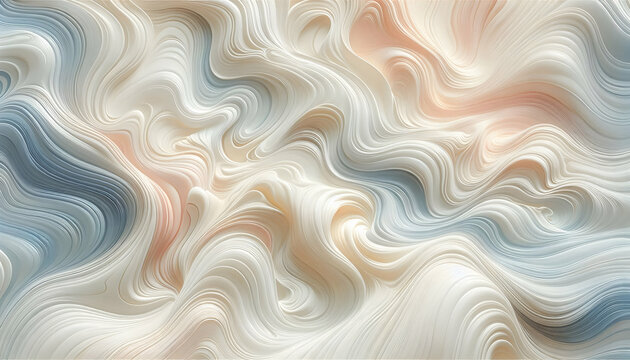 Background An abstract background with soft, wavy fluid-like patterns in light pastel tones and off-white The f3