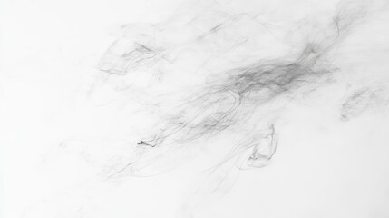 Abstract grayscale image of smoke wisps on white background, creating flowing, ethereal patterns.