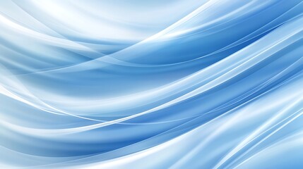 Obraz premium Abstract Blue Swirling Light Waves Background Design