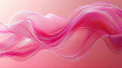 Fototapeta premium Abstract Pink Flowing Wave Texture on Gradient Background