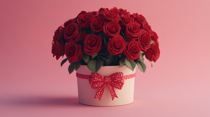 Sweet expression of romantic rose gift box