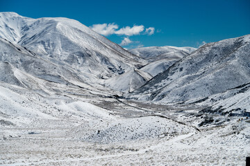 New Zealand snow on the mountain - almost graphic
