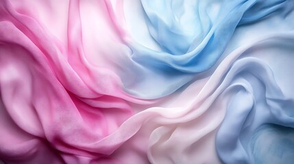 Obraz premium Pastel fabric folds, gradient texture, soft background, design resource