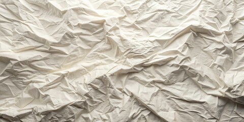 Obraz premium Abstract Wrinkled White Texture Background: Artistic Design, Copy Space, High-Resolution Photography
