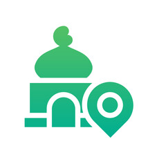 mosque gradient style