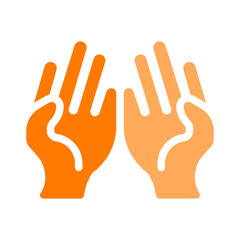 Obraz premium pray time orange style