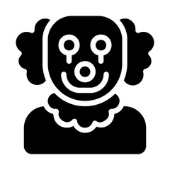 Bloodied Joker Solid Icon